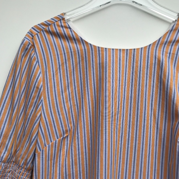 Anthropologie Maeve Striped Shift Dress Flare M - Picture 2 of 7